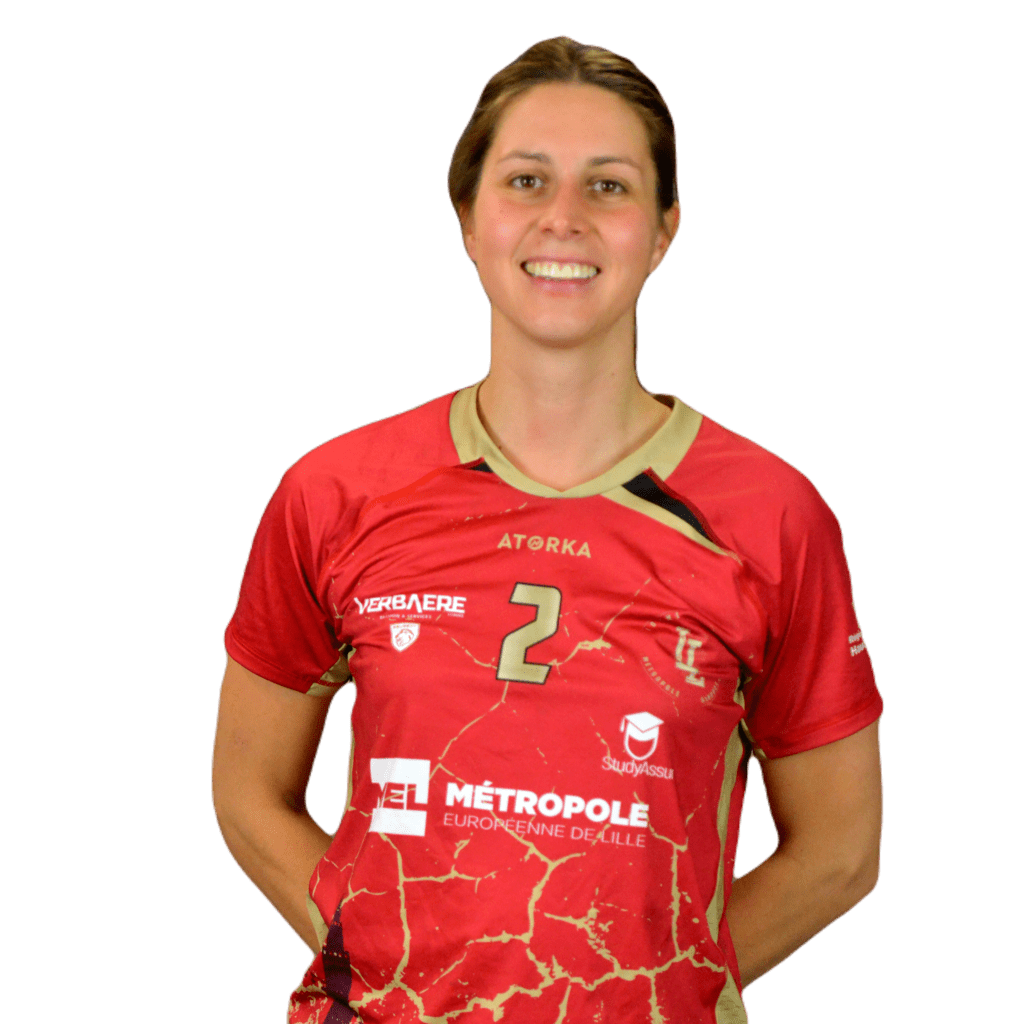 Nelly Plazanet en maillot rouge